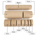 Rollos de yute amarillo natural en anchos de 2,5 cm a 48 cm para manualidades DIY - 15cm de Ancho * 50 Metros