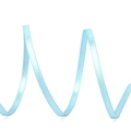Light blue 3mm double-sided polyester satin ribbon in a spiral wavy display for DIY crafts - 3mmx45m / Light Blue (308#)
