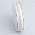 Nastro ricamato con fiori rosa e gialli su rotolo bianco per artigianato fai-da-te - 2# Fiori Multicolore 1.5cm Larghezza x 9m