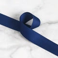 Ruban de satin mat double face bleu marine pour emballages de cadeaux élégants - Spécification Moyenne / Bleu marine