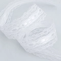 3cm weißes Spitzenband mit glattem Satingewebe für Geschenkverpackungen - Weiß (3cm Breit x 10 Yards Lang)