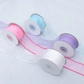 Set di nastri in organza colorati in tonalità pastello per accessori per capelli - Colori multipli disponibili