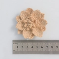 Handmade burlap rose flower in natural brown jute fiber for DIY Christmas decoration - Burlap Rope Double Stamen