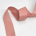 Cinta de satén rosa coral para envolver regalos y lazos DIY con textura fina - Ancho Grande / Rosa viejo