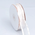 Lichtroze chiffon lint met ruches voor DIY-knutselen en cadeauverpakkingen - Smalle Stijl / Champagne