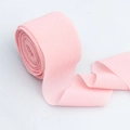 Pink chiffon organza ribbon roll for DIY bows and elegant wedding bouquet decoration - Pink