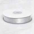 Rotolo di nastro di raso bianco da 2 cm in poliestere per confezioni regalo e decorazioni floreali - Grigio