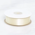 Ivory double-sided polyester satin ribbon roll for gift wrapping and cake boxes - Light Champagne