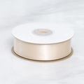Roll of 2cm double-sided satin ribbon in champagne beige for gift box packaging - Nude