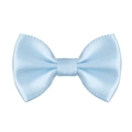 Light blue polyester satin bow for DIY crafts hair accessories and gift wrapping - 2.5cmx4cm / Light Blue