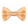 Champagne gold satin polyester bow for DIY pet accessories and gift packaging - 2.5cmx4cm / Gold Yellow