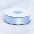 Light blue high-density double-sided polyester satin ribbon roll for gift packaging - Sky Blue