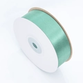 Mint green high-density polyester satin ribbon roll for gift wrapping and bows - Ice Blue