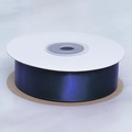 Roll of 2cm wide dark blue double-sided polyester satin ribbon for gift wrapping - Dark Blue