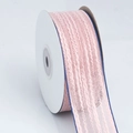 Pink and navy blue double-sided ribbon on a spool for DIY crafts and hair accessories - Pink / 4cm Wide