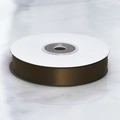 Dark brown double-sided polyester satin ribbon roll for gift boxes and flower bouquets - Dark Coffee
