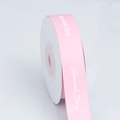 Rosa Satinband Rolle mit Special Day Aufdruck auf weißer Spule für DIY-Geschenkverpackung - Große Rolle / Rosa