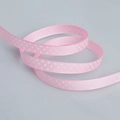 Nastro in gros-grain rosa a pois bianchi per fiocchi per capelli fai da te e regali - Stile Stretto / Base Rosa Pois Bianchi