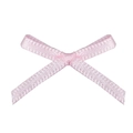 Mini fiocco in raso rosa cipria in poliestere per lingerie e decorazioni nail art - 3cmx2,5cm / Rosa