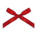Mini fiocco in raso rosso per accessori di abbigliamento e decorazione unghie - 3cmx2,5cm / Rosso