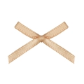 Mini champagne satin ribbon bow for clothing and nail art DIY accessories - 3cmx2.5cm / Gold