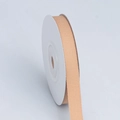 Roll of apricot pink herringbone cotton webbing tape with V-shaped texture on a white spool - 1cm*10 Yards / 325# Coffee