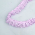 2,5 cm hellviolettes Chiffon-Spitzenband mit Organza-Rüschen für DIY-Handwerk und Nähen - Lila