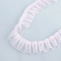 Hellrosa plissierte Chiffon-Spitze 2,5cm Band für DIY-Kleidernähen und Accessoires - 90# Rosa