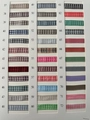Gingham ribbon color chart featuring 36 styles of polyester checkered mini bow materials - Custom Sizes