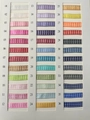 Variety pack of 36 gingham and solid polyester ribbon samples for DIY craft accessories - Other Requirements