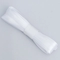 Roll of white 0.6cm satin ribbon bookmark string for gift wrapping and hair accessory - White (0.6x5.5)