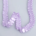 Light purple pleated satin ribbon for DIY crafts and elegant flower packaging decorations - Encrypted Purple Style
