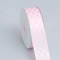 Ruban à carreaux rose en polyester pour emballage cadeau et loisirs créatifs DIY - 2.5cm*10 Yards / 123# Rose