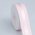 Pink ribbed and satin mixed texture ribbon roll on white spool for gift wrapping - 123# Light Pink (2.5cm*10 Yards)
