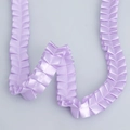 2.5cm pleated polyester lace ribbon in light purple for DIY clothing and gift wrapping - Ordinary Purple Style