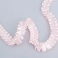 2.5cm light pink ruffled polyester ribbon for DIY crafts and gift packaging - Ordinary Pink Style