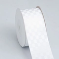 Classic white checkerboard pattern polyester ribbon roll for DIY gift wrapping and crafts - 4cm*10 Yards / 029# White
