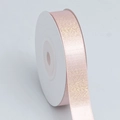 Light pink gradient polyester ribbon with gold glitter stripes for DIY gift wrapping - 123# Gold Stripe Pink