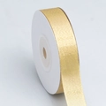 Polyester gradient stripe ribbon roll with golden glitter finish for gift wrapping - 614# Gold Stripe Gold