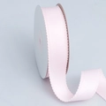 Pale pink cotton polyester lace ribbon with picot edge for DIY crafts and gift boxes - 2.5cmx9.1m / Pink