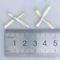 Mini fiocco da 0,3 cm con bordi dorati per accessori fai-da-te per intimo e calze - Bianco Sporco