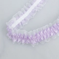 Light purple elastic pleated lace ribbon for clothing and DIY decorative trim - Encrypted Purple (430#) / 3.8cm Wide Elastic