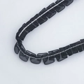 Schwarze plissierte Chiffon-Spitze mit weißer Naht für Kleidung und DIY-Basteldekorationen - 1cm Verschlüsselt (39#) / Schwarz