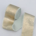 Hellblaues Fransenband mit goldenem Metallic-Finish für die Hochzeitsdeko - 4cmx5m / Hellgrün
