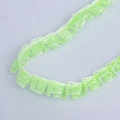 Hellgrüne plissierte Chiffonspitze 1cm breit für Kleidungsdekoration DIY - 1cm Verschlüsselt (50#) / Grün
