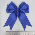 Blue 12cm double-layered polyester satin ribbon bow with swallowtail for DIY textile - Navy Blue (329#)