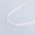 Λευκή πλισέ σιφόν δαντέλα κορδέλα για DIY ράψιμο και διακόσμηση ρούχων - 1cm Κοινό Στυλ (BK39) / Ροζ
