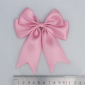 Pink double-layer polyester satin bow with swallowtail tails and 12cm measurement - Dusty Pink (149#)