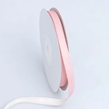 Pink matte polyester cotton ribbon spool for gift wrapping and cake decoration - Light Pink and Rice White / 0.7cm*10 Yards