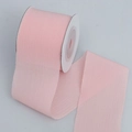 Translucent light pink chiffon ribbon roll with frayed edges for DIY gift wrapping - Pink (4cm x 5 Yards)